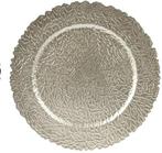 Onderbord Barok Rond Zilver 33 cm, Ophalen of Verzenden, Nieuw