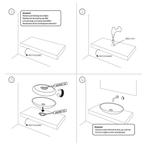 Waskom Differnz Puur 45cm Zwart, Doe-het-zelf en Verbouw, Sanitair, Ophalen of Verzenden, Nieuw