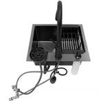 Zwarte Keukenspoelbak 45x40 cm – Multifunctioneel met Kraan, Verzenden, Nieuw