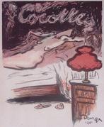 Vrouw op bed - Litho Kees van Dongen (lijst optie, lithos), Verzenden