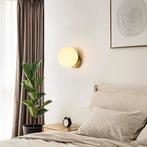 Moderne Wand en Plafondlamp E27 Glazen Bol Goud, Verzenden, Nieuw