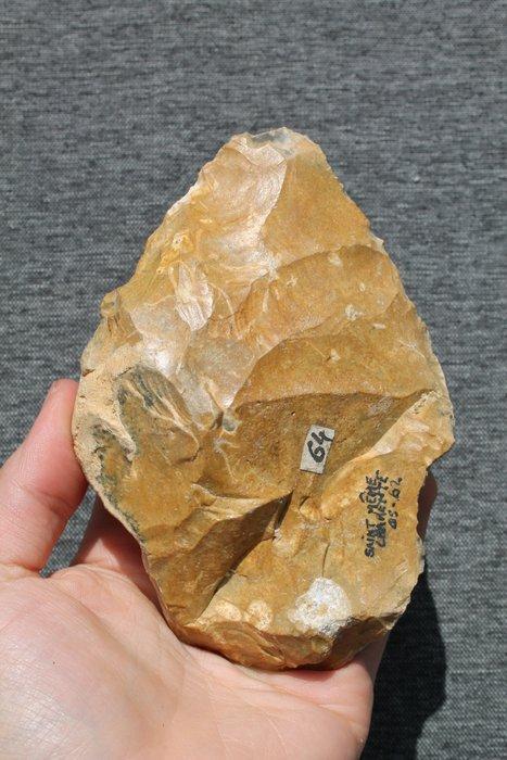 Paleolithisch Vuursteen Bijl - 13.8 cm, Antiek en Kunst, Antiek | Overige Antiek