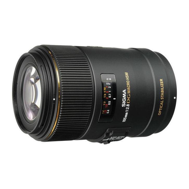 Sigma 105mm f/2.8 EX DG OS HSM Macro Canon objectief, Audio, Tv en Foto, Fotografie | Lenzen en Objectieven, Macrolens, Gebruikt