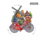 MDF Holland molen fiets in kleur draaiende wielen, Nieuw, Verzenden