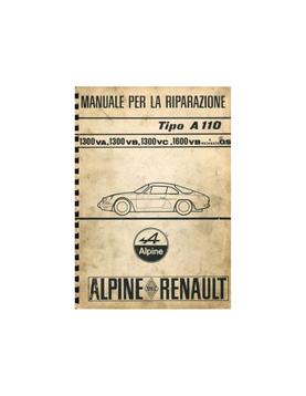 1970 ALPINE A110 1300 / 1600 REPARATIEHANDLEIDING ITALIAANS