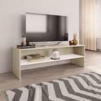 vidaXL Tv-meubel 120x40x40 cm bewerkt hout wit en sonoma eik
