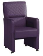 Eetkamerstoel Dakota - eetkamerstoelen - Paars, Huis en Inrichting, Stoelen, Nieuw, Stof