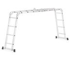 Vouwladder - werkhoogte 5,60 m - aluminium - multifunctio..., Doe-het-zelf en Verbouw, Ladders en Trappen, Ophalen of Verzenden