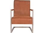 Trend Living Quin Fauteuil - Bruin - Microfiber - Vintage, Verzenden, Nieuw