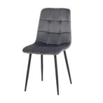 Velvet eetkamerstoel Milaan (diverse kleuren), Huis en Inrichting, Stoelen, Nieuw, Overige materialen, Scandinavisch, Eén