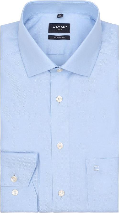 OLYMP Katoen Overhemd Luxor Blauw maat 37 Heren, Kleding | Heren, Overhemden, Blauw, Nieuw, Verzenden
