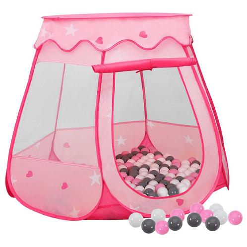 vidaXL Kinderspeeltent met 250 ballen 102x102x82 cm roze, Kinderen en Baby's, Speelgoed | Speeltenten, Nieuw, Verzenden