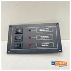 Bieden: Max Power 3-switch light panel 10A - 12V - 93001, Ophalen of Verzenden, Nieuw, Elektra en Verlichting, Zeilboot of Motorboot