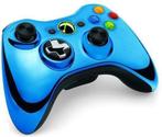 Microsoft Xbox 360 Controller Wireless Chrome Blauw, Spelcomputers en Games, Spelcomputers | Xbox 360, Ophalen of Verzenden, Zo goed als nieuw