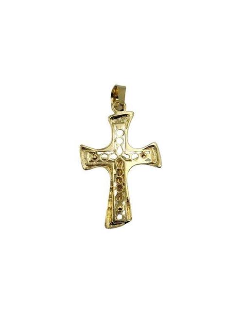 Kruishanger - 18 karaat Geel goud, Sieraden, Tassen en Uiterlijk, Antieke sieraden