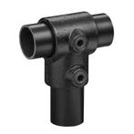 Buiskoppeling Kort T-Stuk Ø 42,4 mm Zwart Gelakt Staal, Verzenden, Nieuw