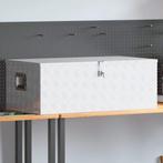vidaXL Opbergbox 100x55x37 cm aluminium zilverkleurig, Verzenden, Nieuw