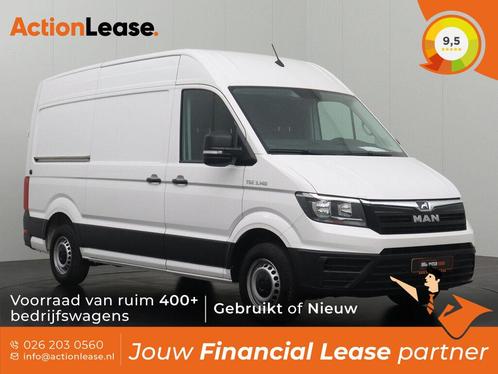 MAN TGE L3 H3 2023 €346 per maand, Auto's, Bestelauto's, Te koop, Zwart, Automaat, Financial lease, BTW verrekenbaar, Diesel, Wit