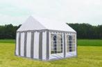 Classic Plus Party-tent PVC 3x3x2 mtr in Wit-Grijs, Verzenden, Nieuw