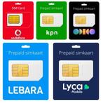 Prepaid simkaarten Odido | Vodafone | KPN | Lebara Zakelijk!, Verzenden, Nieuw, Prepaidkaart