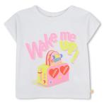 Tshirt met korte mouwen wake me up  Billieblush Maat 116, Kinderen en Baby's, Ophalen of Verzenden, Nieuw, Shirt of Longsleeve