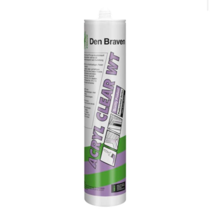 Zwaluw Den Braven Acryl Clear WT (voorheen Silicryl-WT) 310, Doe-het-zelf en Verbouw, Schildersmaterialen, Nieuw, Ophalen of Verzenden