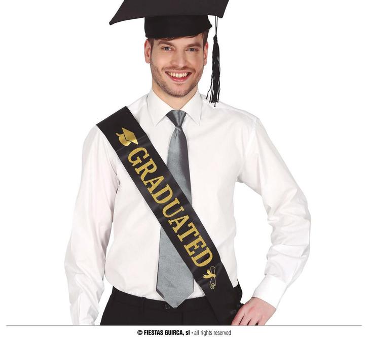 Sjerp Graduated Zwart, Kleding | Dames, Carnavalskleding en Feestkleding, Nieuw, Ophalen of Verzenden