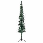 vidaXL Kunstkerstboom half met standaard smal 150 cm groen, Diversen, Kerst, Verzenden, Nieuw
