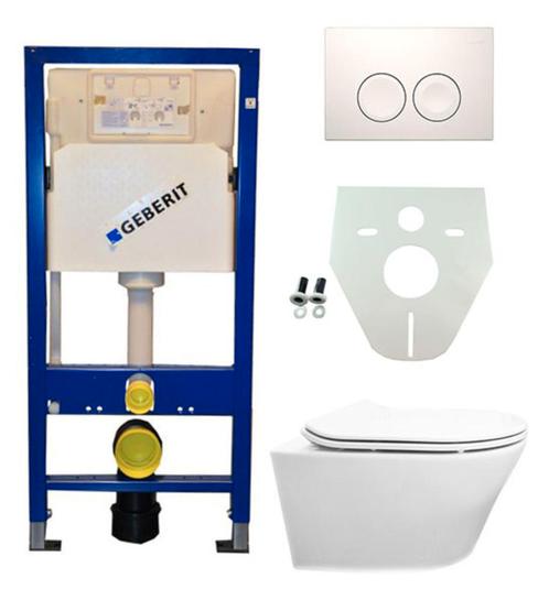 Geberit UP 100 Vesta wc+ Flatline zitt.+ Delta 21 wit, Doe-het-zelf en Verbouw, Sanitair, Nieuw, Verzenden