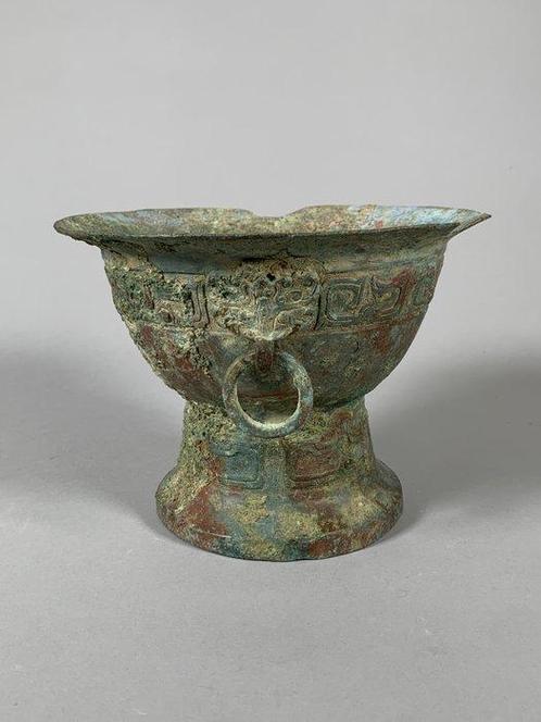 Oud-Chinees Brons Vaas - 15 cm, Antiek en Kunst, Antiek | Overige Antiek