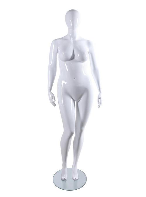 Plus size faceless etalagepop Gruppo Corso model W06 glossy, Zakelijke goederen, Kantoor en Winkelinrichting | Winkel en Inventaris