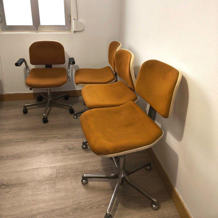 Girsberger Eurochair - girsberger - Stoel (4) - Metaal,, Antiek en Kunst, Antiek | Meubels | Stoelen en Banken