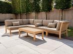 6 persoons teak lounge hoekbank | Puurteak | NIEUW, Tuin en Terras, Nieuw, Bank, 6 zitplaatsen, Teakhout