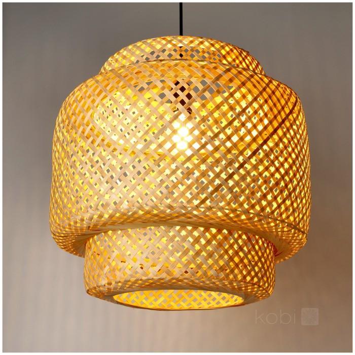 BOHO hanglamp BONN Ø30cm Naturel Bamboe - Kobi Design, Huis en Inrichting, Lampen | Overige, Nieuw, Ophalen of Verzenden