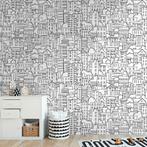 Profhome 398601-GU Fotobehang kinderbehang mat zwart wit, Verzenden