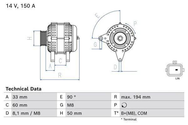 Dynamo / Alternator NISSAN PULSAR (1.2 DIG-T), Auto-onderdelen, Motor en Toebehoren, Nieuw, Ophalen of Verzenden