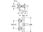 GROHE Grohtherm 800 - Thermostatische Badkraan -, Huis en Inrichting, Verzenden, Zo goed als nieuw