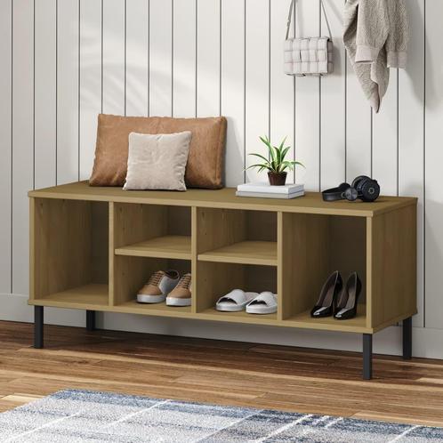 vidaXL Schoenenrek met metalen poten OSLO 106x35x45cm, Huis en Inrichting, Kasten | Schoenenrekken, Nieuw, Verzenden
