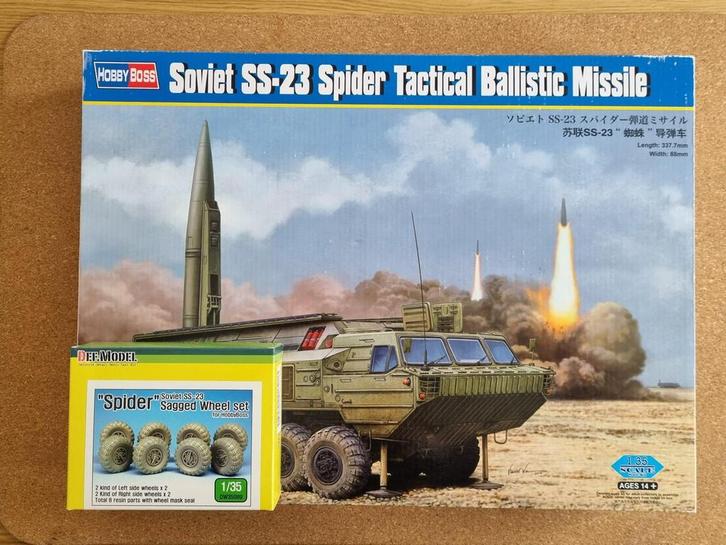 HobbyBoss 85505 SS-23 Spider Tactical Ballistic Missile 1:35, Hobby en Vrije tijd, Modelbouw | Auto's en Voertuigen, Verzenden