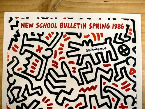 Keith Haring (after) - School Bulletin Spring 1966, Antiek en Kunst, Kunst | Designobjecten