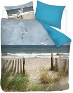 Snoozing beach flanel dekbedovertrek 240 x 200/220 cm, Nieuw, Verzenden