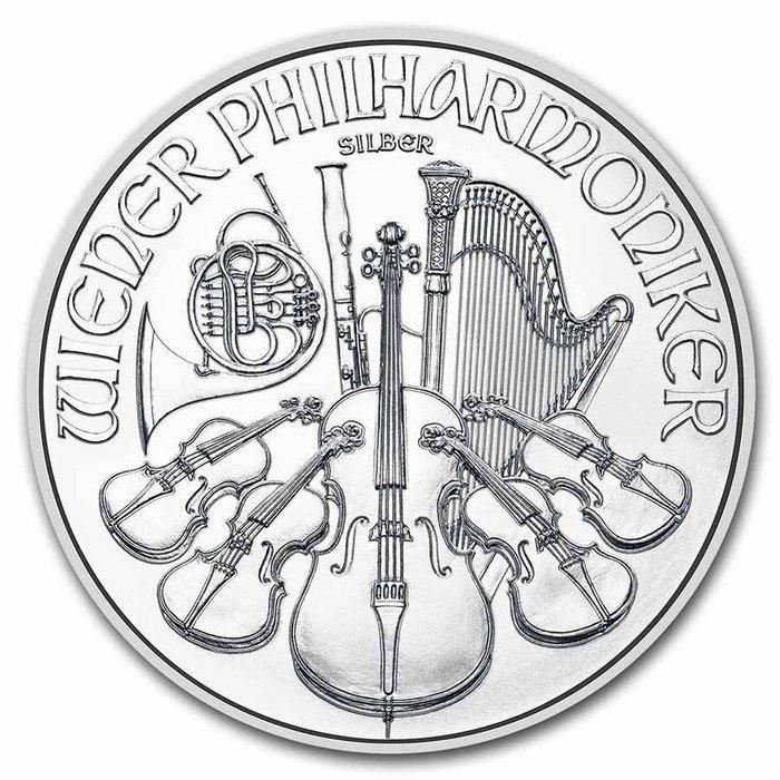 Oostenrijk. 5 x 1 oz 2023 1 oz €1.5 EUR Austrian Silver, Postzegels en Munten, Edelmetalen en Baren
