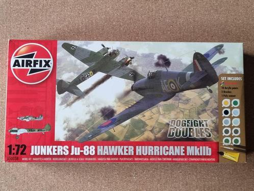 Airfix A50038 Junkers Ju-88 & Hawker Hurricane MkIIb 1:72, Hobby en Vrije tijd, Modelbouw | Vliegtuigen en Helikopters, Verzenden