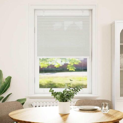 vidaXL Plissé rolgordijn 75x150 cm stofbreedte 74,4 cm, Huis en Inrichting, Stoffering | Gordijnen en Lamellen, Grijs, Nieuw, Verzenden