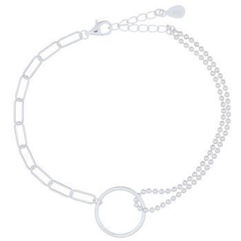 Zilveren design karma cirkel armband, Sieraden, Tassen en Uiterlijk, Armbanden, Nieuw, Verzenden