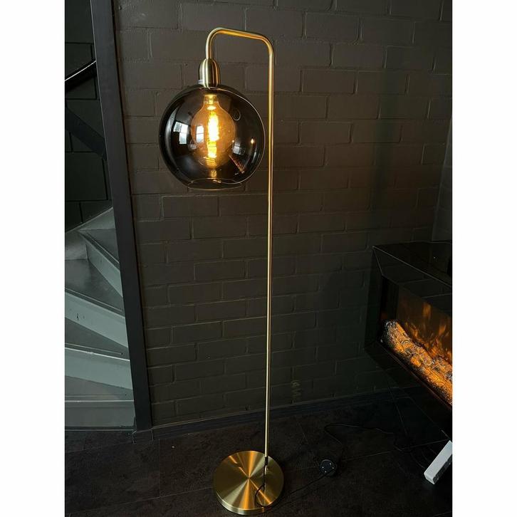 Xandy Vloerlamp Gold, Huis en Inrichting, Lampen | Overige, Nieuw, Verzenden