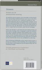 Agora-reeks Dromen / Agora-reeks 9789039108925 Immanuel Kant, Boeken, Filosofie, Verzenden, Zo goed als nieuw, Immanuel Kant