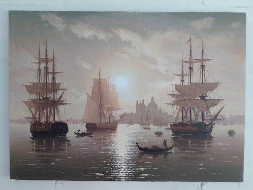 Vitalii Karpenko (1963) - Seascape Venice, Antiek en Kunst, Kunst | Schilderijen | Klassiek