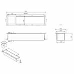 Reserve Toiletrolhouder Inbouw RVS Mat Zwart, Ophalen of Verzenden, Nieuw