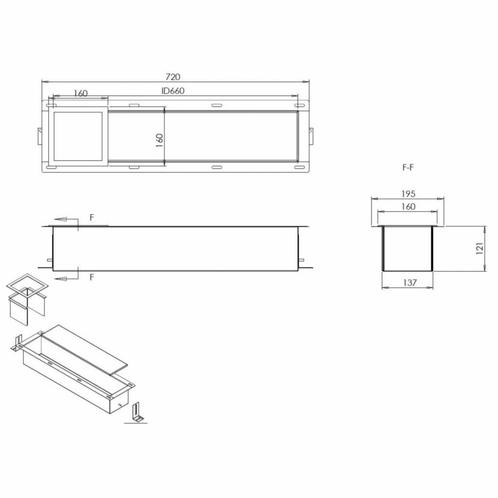 Reserve Toiletrolhouder Inbouw RVS Mat Zwart, Doe-het-zelf en Verbouw, Sanitair, Ophalen of Verzenden
